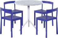 Baxter - Poseidon Cafe Table Package - 4 Chairs